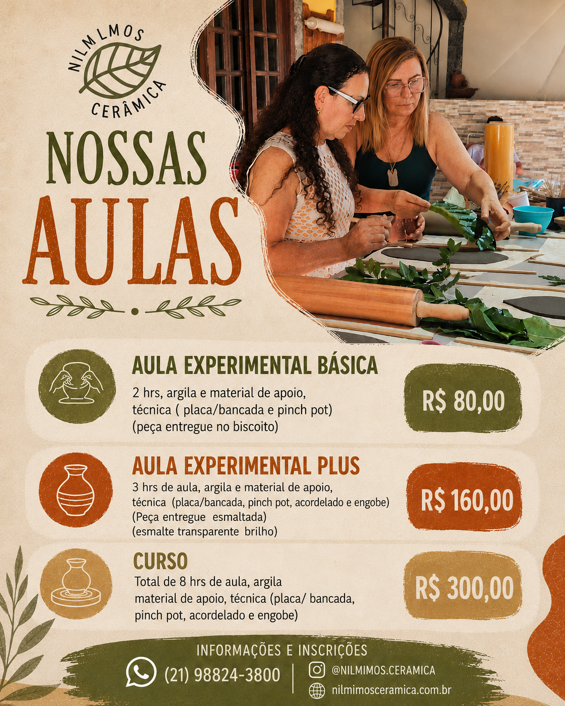 Aula de cerâmica